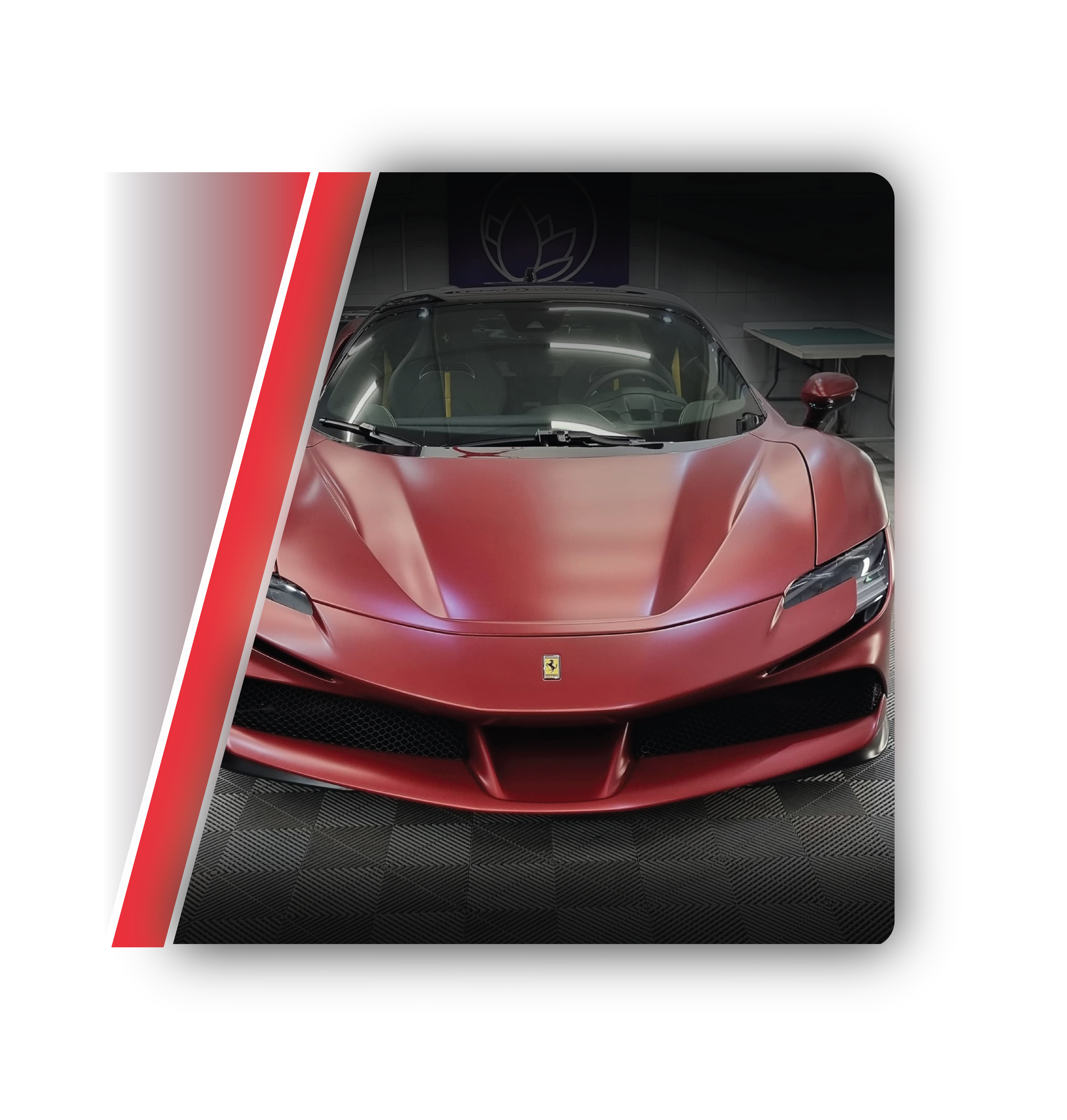 ferrari sf90 glass detailing